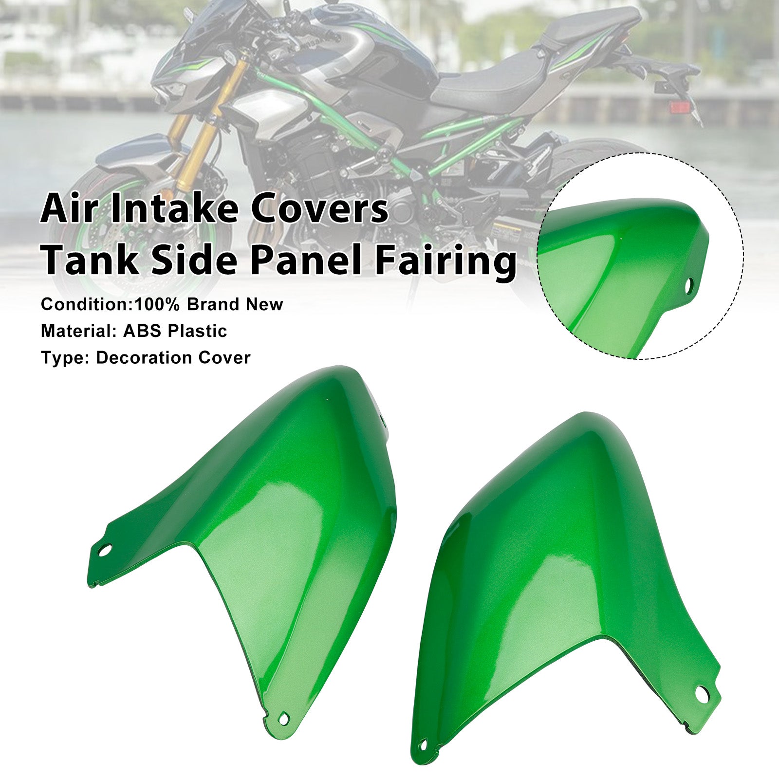 Air Intake Covers Tank Side Panel Fairing For Kawasaki Z900 2025-2026