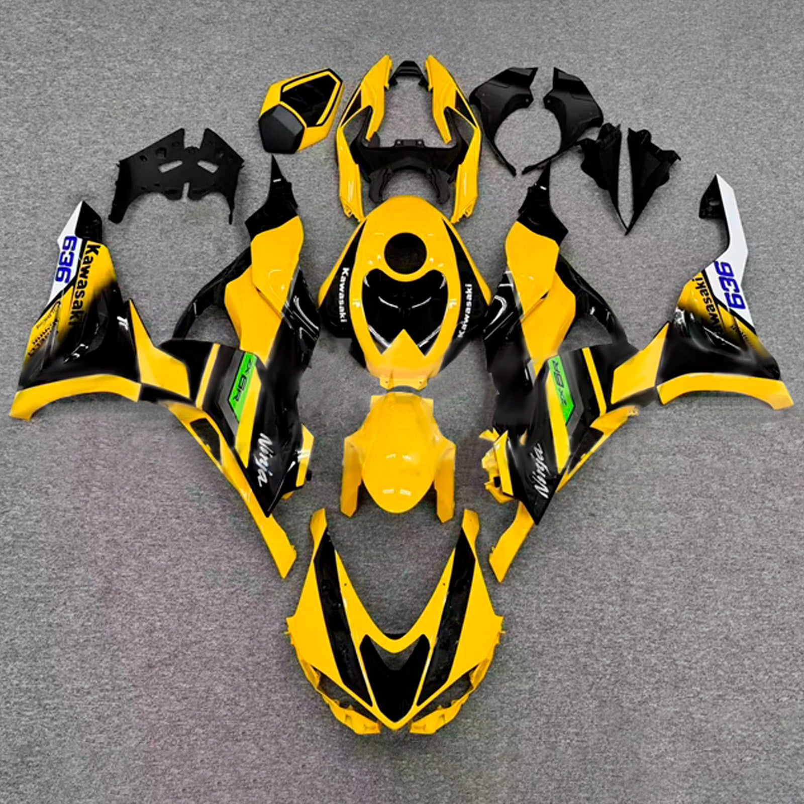 Kit carenatura iniezione carrozzeria in plastica ABS adatta per Kawasaki ZX-6R 2024-2025