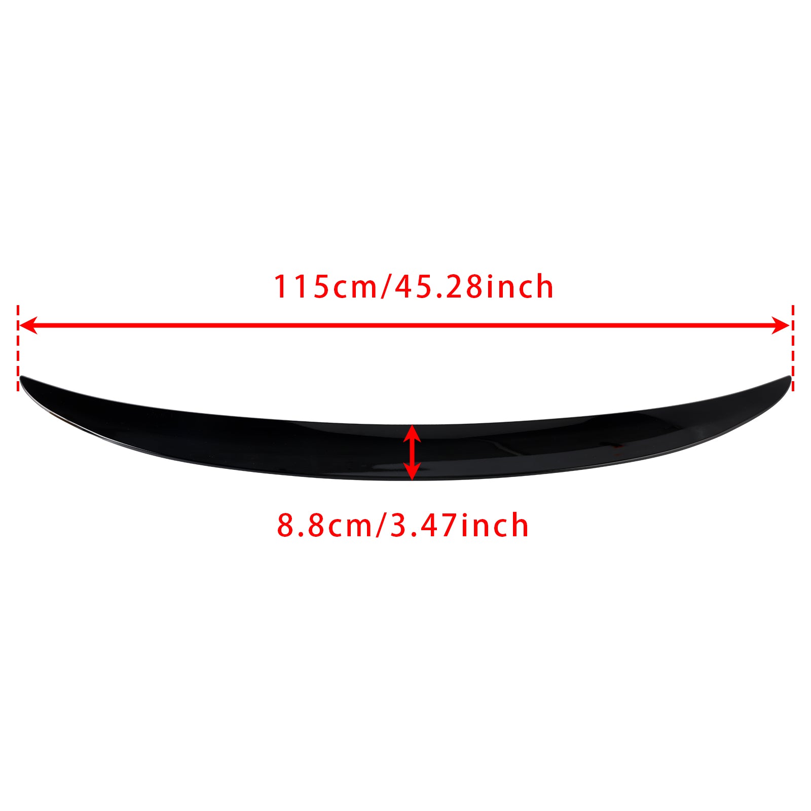 2007-2013 BMW 3 Series E93 2-Dr Convertible/ M3 Convertible Gloss Black Rear Boot Spoiler For BMW 3 Series E93 Convertible