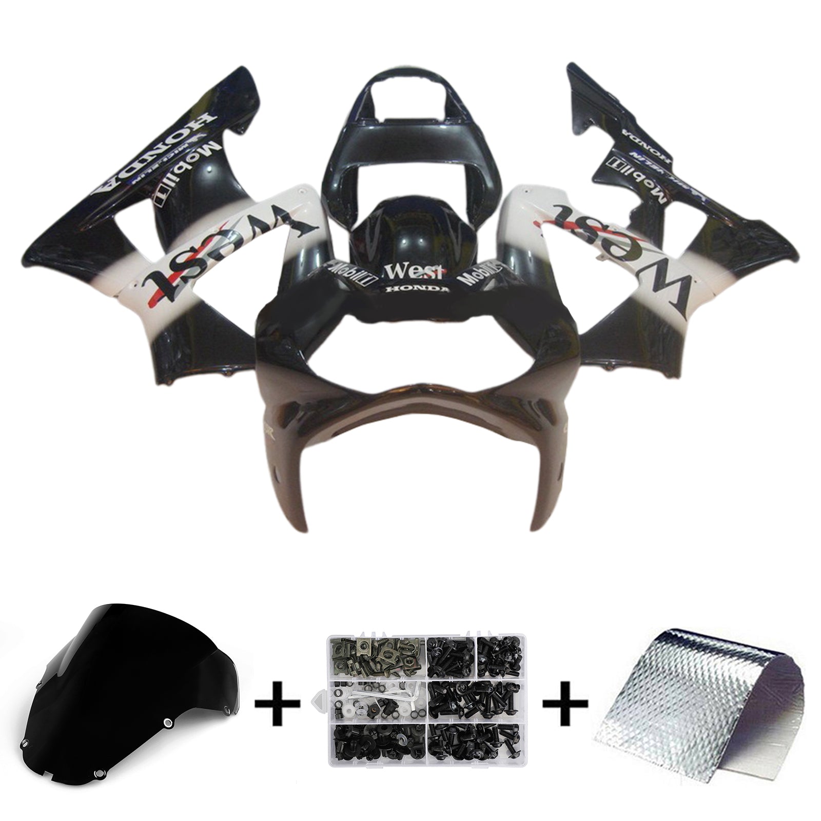 2000-2001 Honda CBR929RR Injeksjon Fairing Kit karosseri plast abs ABS