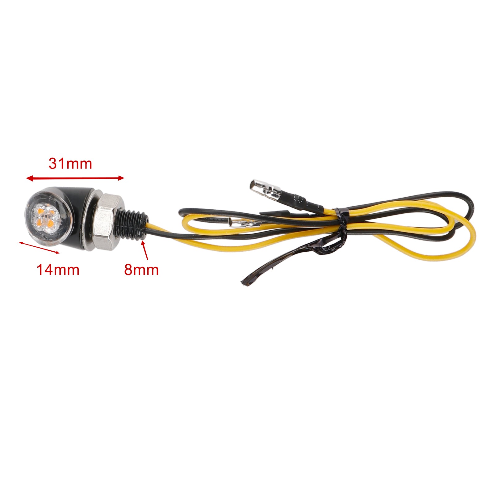 12v LED Turn Signal Indicator Light 8 mm Universal Motorcycle pour Honda