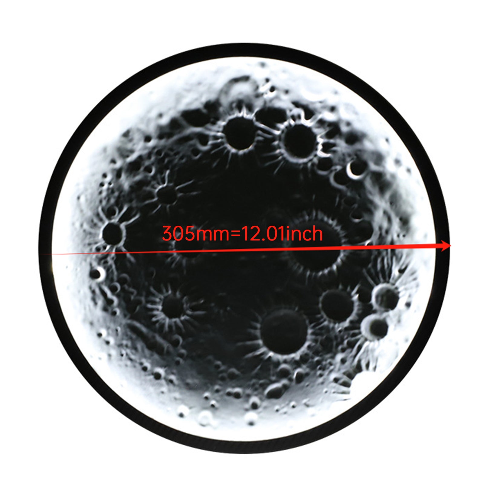 Automobilka bočná lampa s reliéfom mesiaca dekoratívna lampa