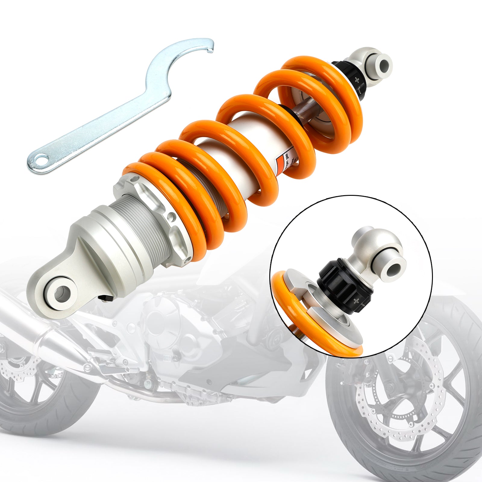 2012-2017 Honda NC700X 305mm bakfjæring Luft støtdempere