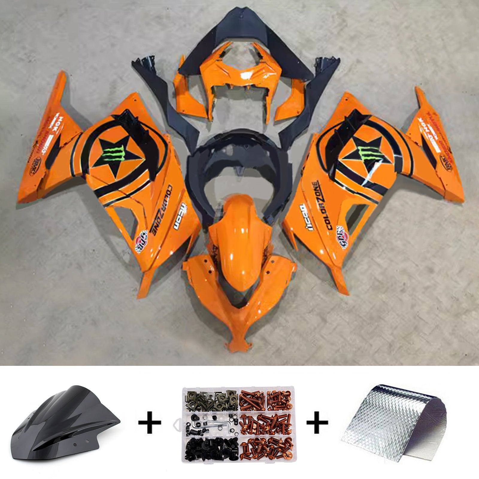 Injection Fairing Kit Bodywork Plastic ABS fit For Kawasaki EX300 Ninja300 2013-2024