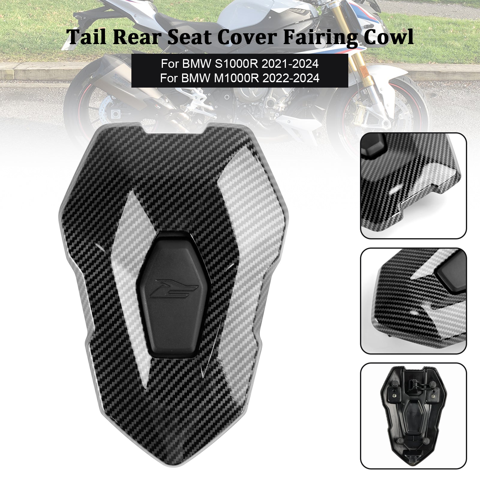 2021-2024 BMW S1000R 23-24 M1000R Couverture de siège arrière Capot de carénage