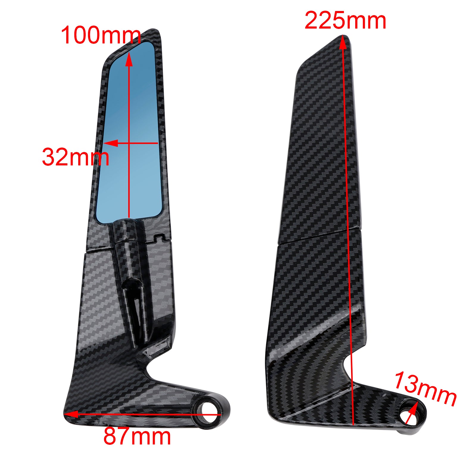 Espejos retrovisores Winglet para Aprilia Tuono 660 Tuono V4 1100 RR Factory 15-25