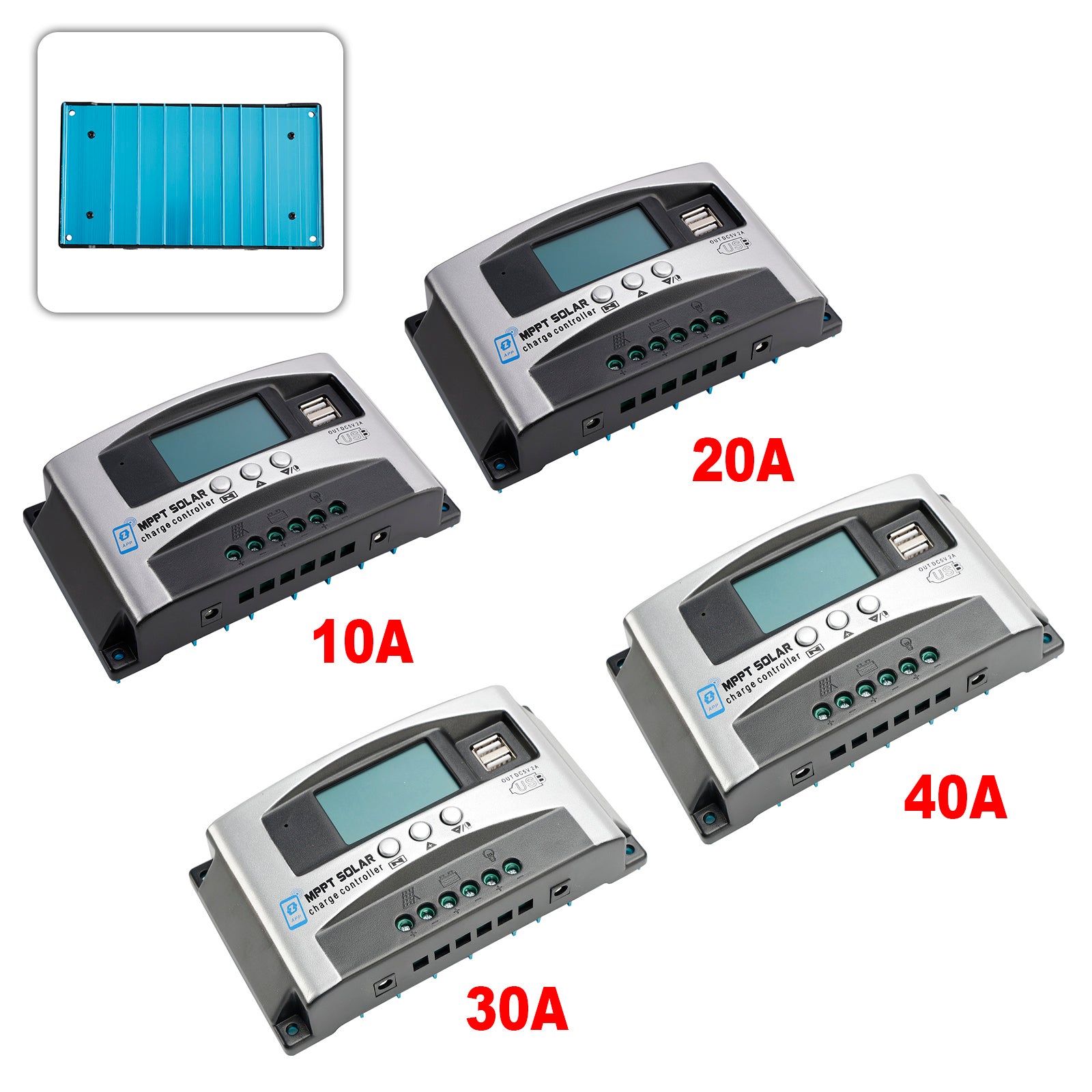 30A/40A MPPT High Energy Solar Controller APP om de DSP-controller op afstand te beheren