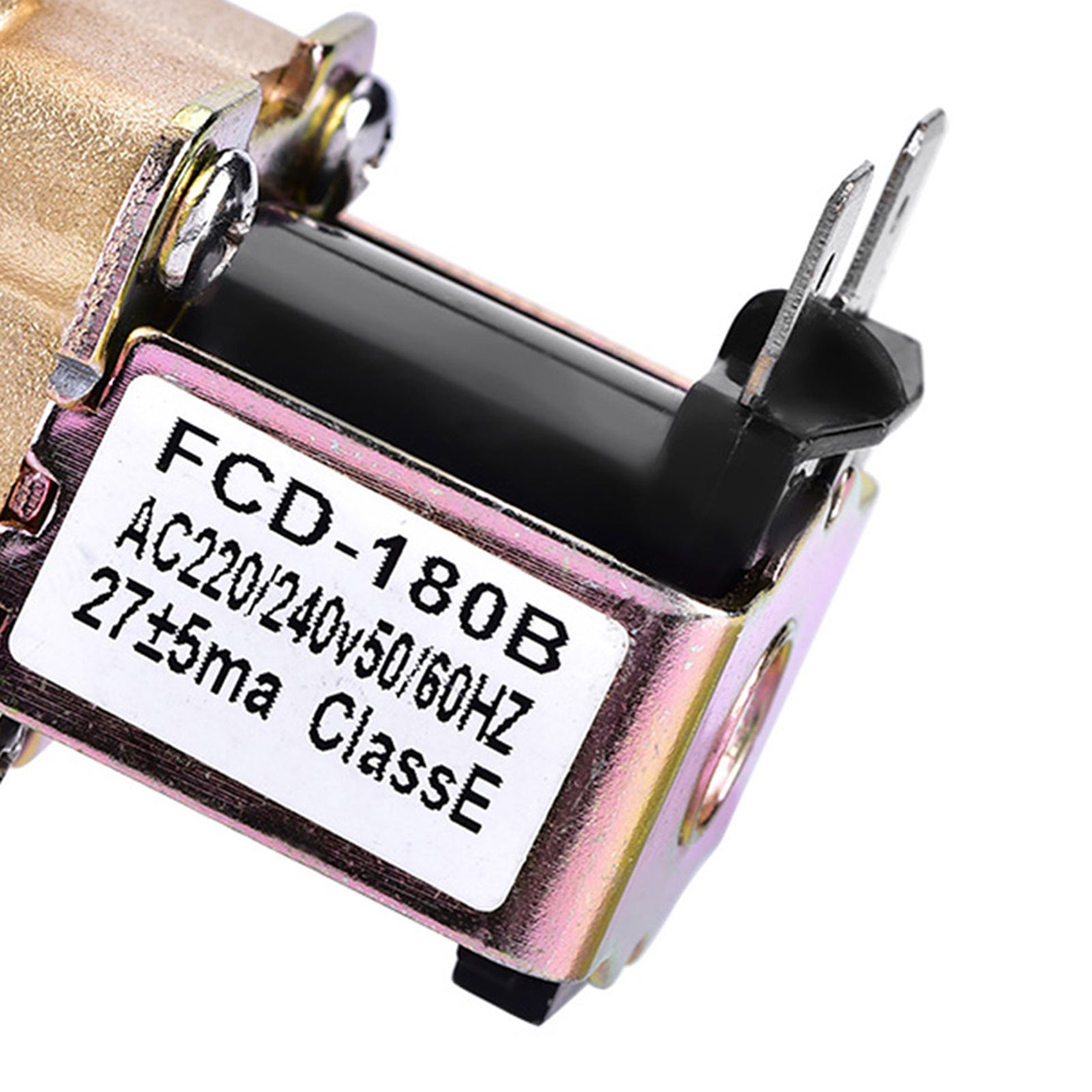 1/2" Électrovanne électrique en laiton normalement fermée AC 220 V pour le contrôle de l'eau