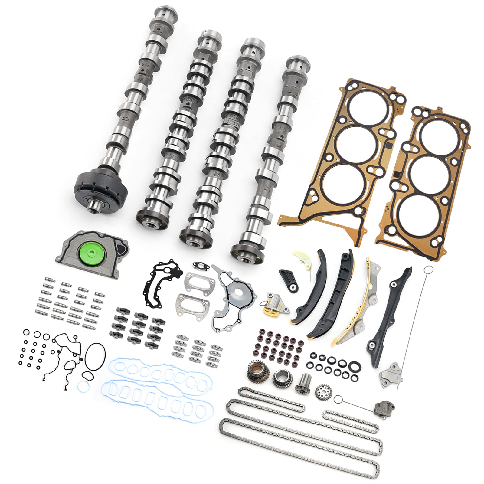 Camshaft Rocker Arm Lifters Gasket Timing Kit for Jeep Wrangler 3.6L 2016-2024