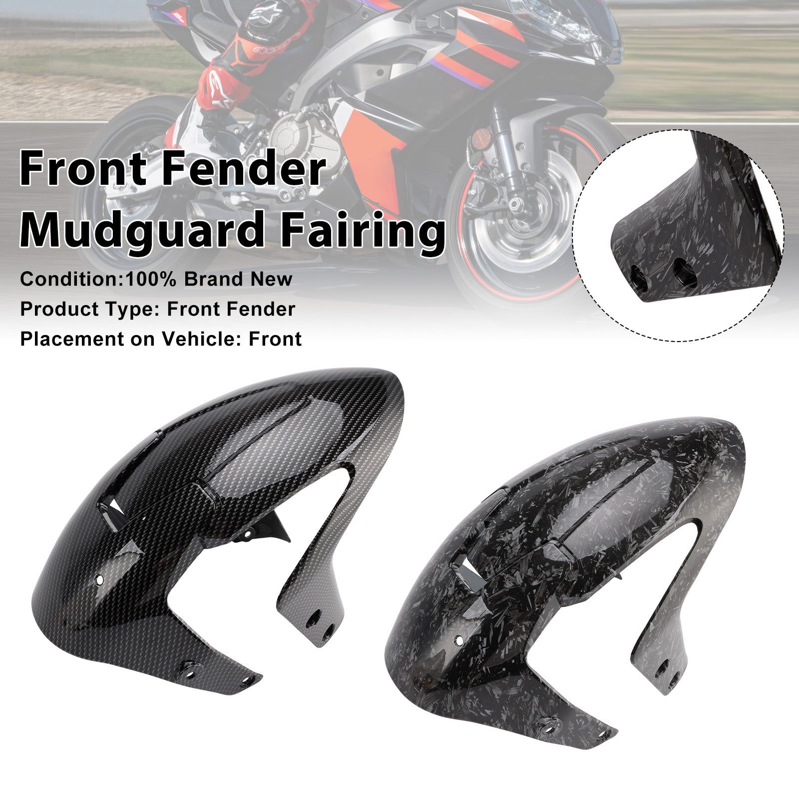 2024-2025 Aprilia RS457 RS 457 guardabarros delantero carenado