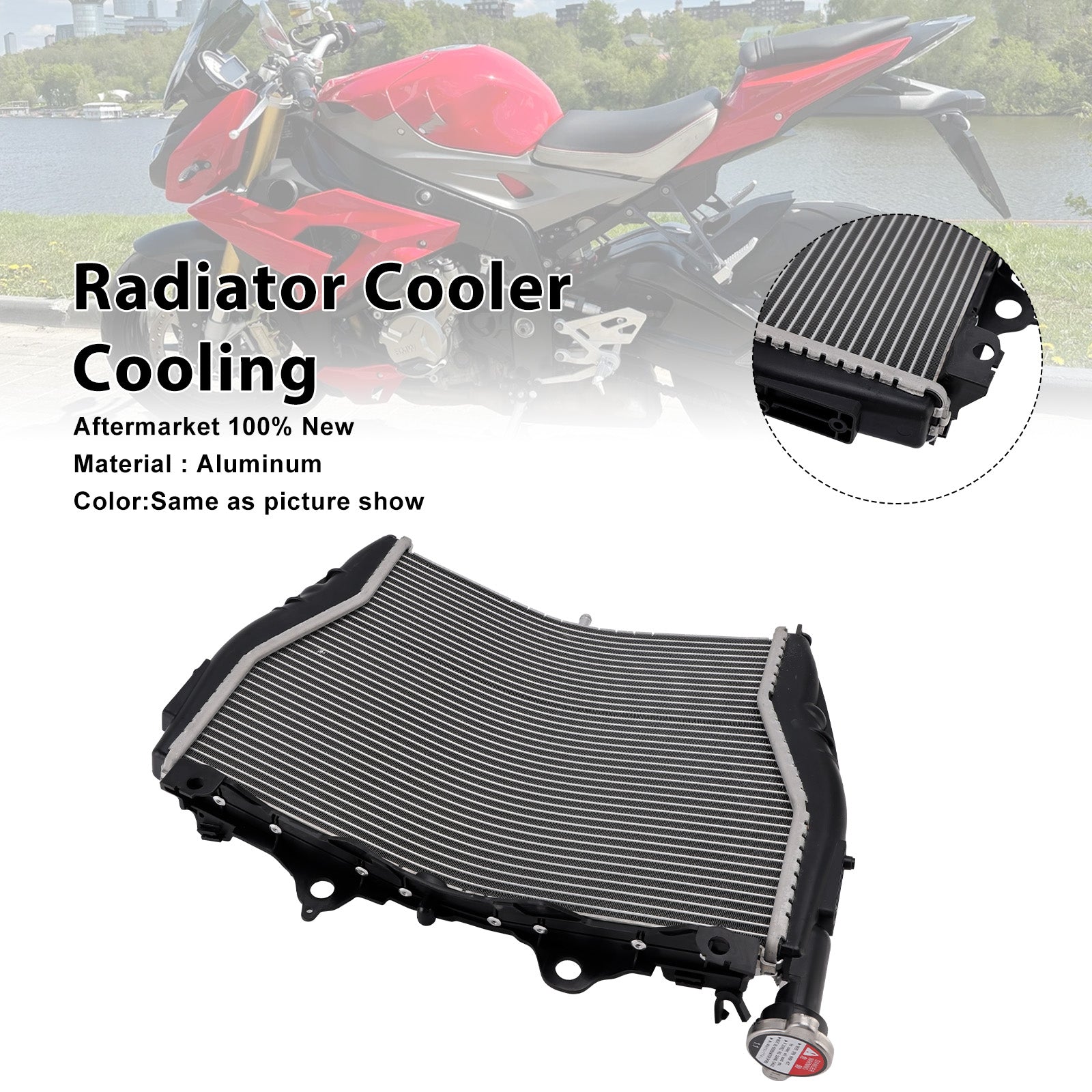 2015-2018 BMW S1000R Aluminum Radiator Cooling Engine Cooler