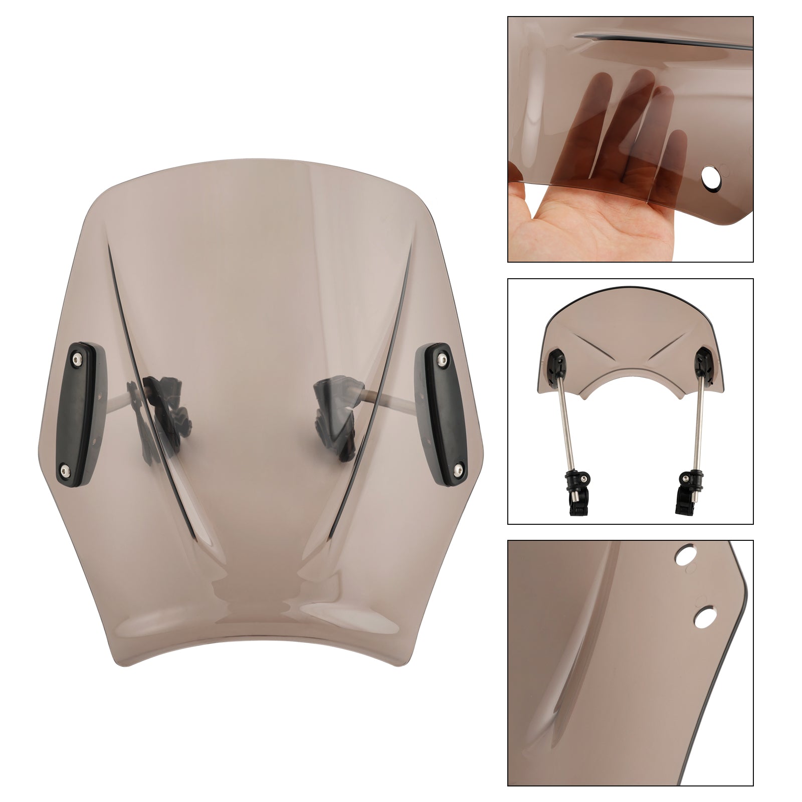 Motorfiets met 22mm/7/8" stuur Windscherm Windscherm Universeel