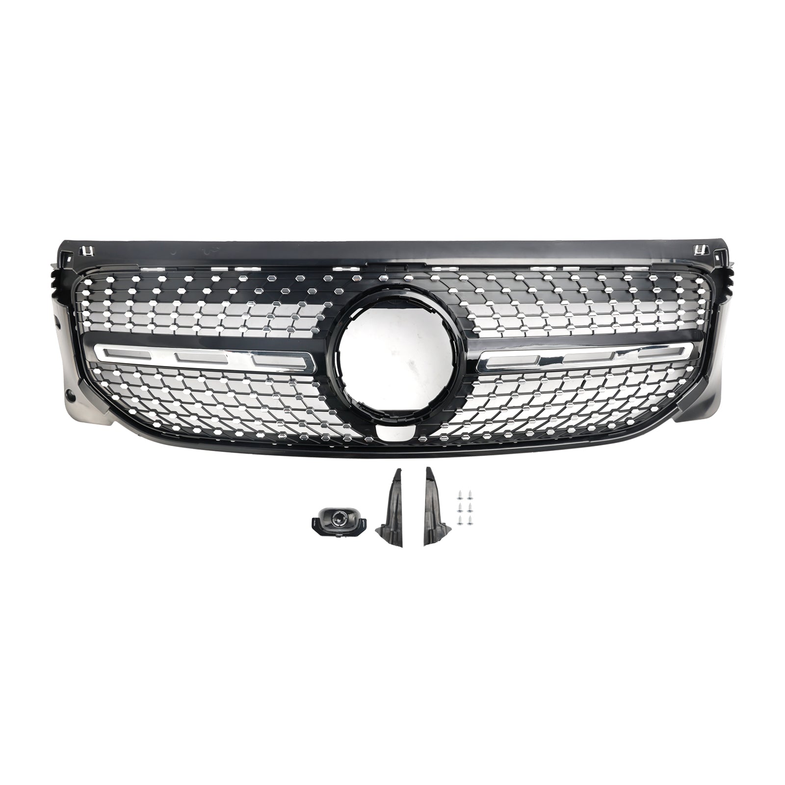 Grille de calandre de pare-chocs avant en diamant pour Mercedes Benz GLB X247 2020-2023