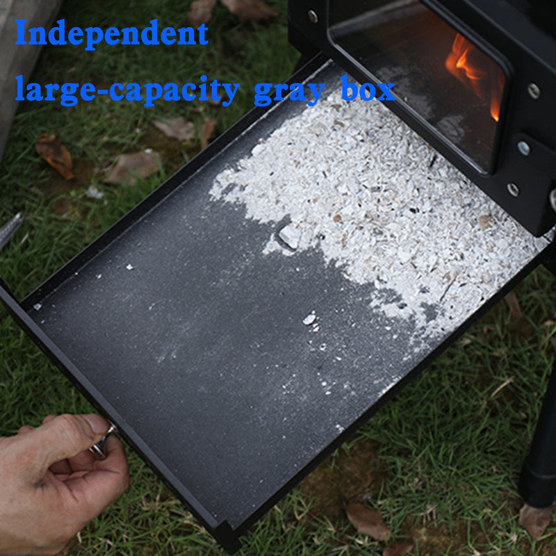 Outdoor Portable Camping Tent Wood Burning Stoves with Flue Pipe For Tent Cooking