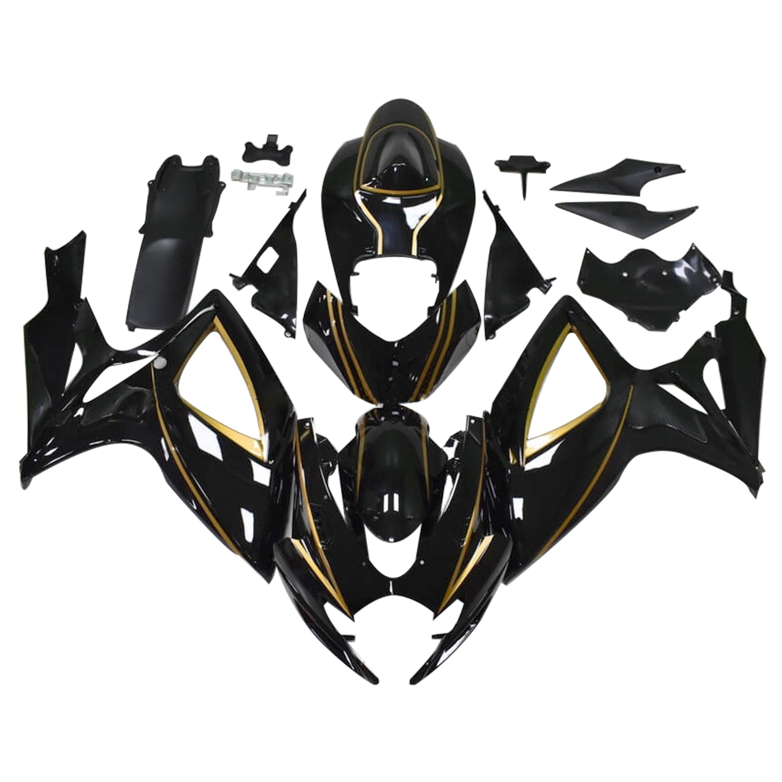 2006-2007 Suzuki GSXR 600/750 K6 Injeksjon Fairing Kit Bodywork Plastic ABS