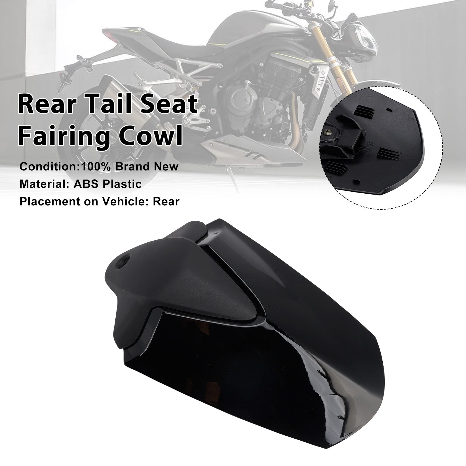Couvercle de carénage de siège arrière pour Speed Triple 2021 RS 2024 – 1200
