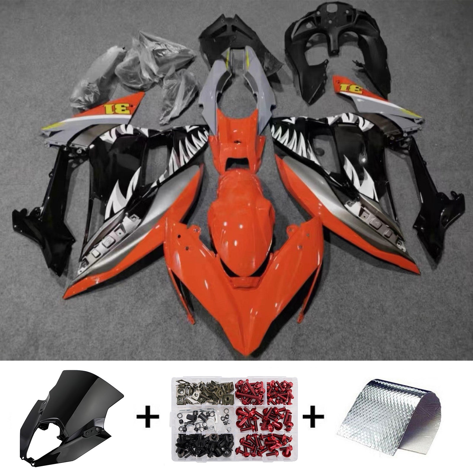 Injection Fairing Kit Bodywork ABS fit For Kawasaki ER-6F Ninja650 2020-2025