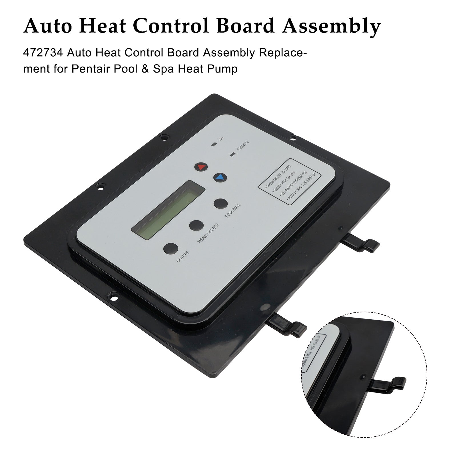 472734 Auto Heat Control Board Assembly Replacement for Pentair UltraTemp