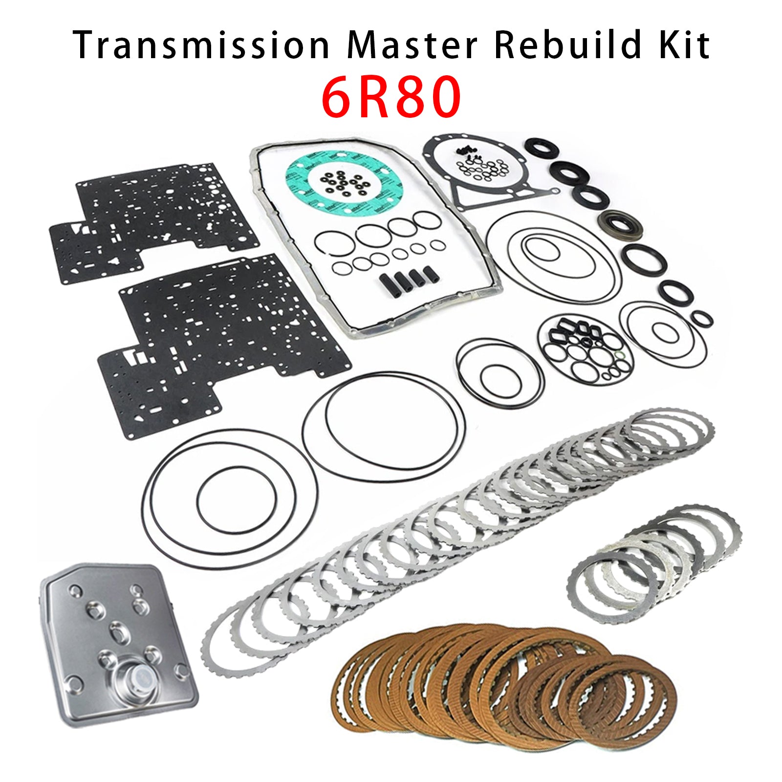 2011 For EVEREST 2.4L 3.2L Auto Transmission Master Rebuild Kit Clutch Plates 6R80 49002FA