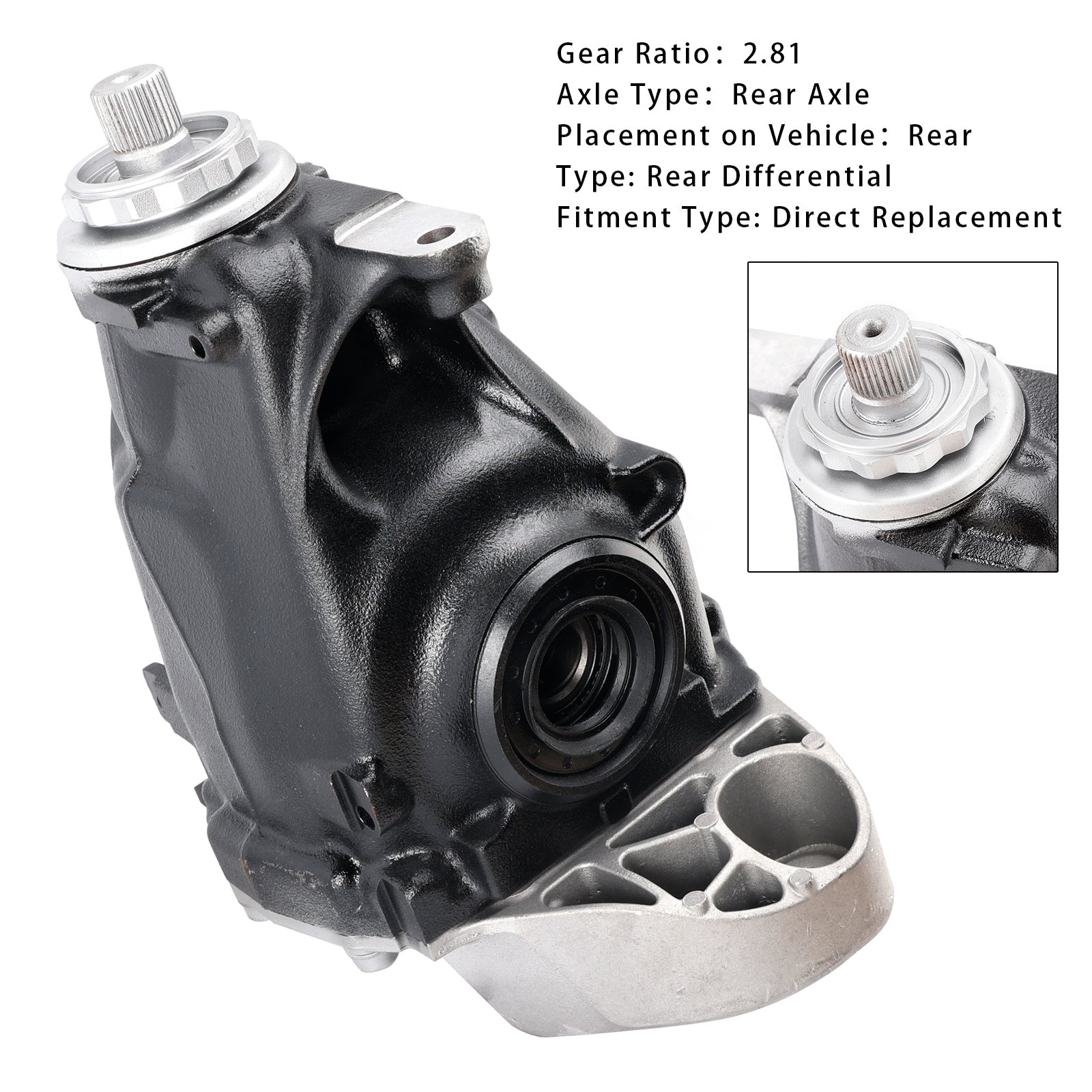 03/2015-03/2017 BMW 1 Série 1 F36 Gran Coupé Différentiel arrière 33107616972 33107616971 2,81 Ratio