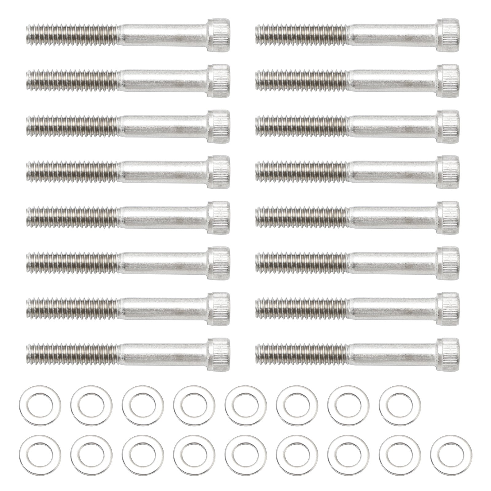 Motor täcker rostfritt UNC Allen Screw Kit 59 st för Sportster XL 2004-Up