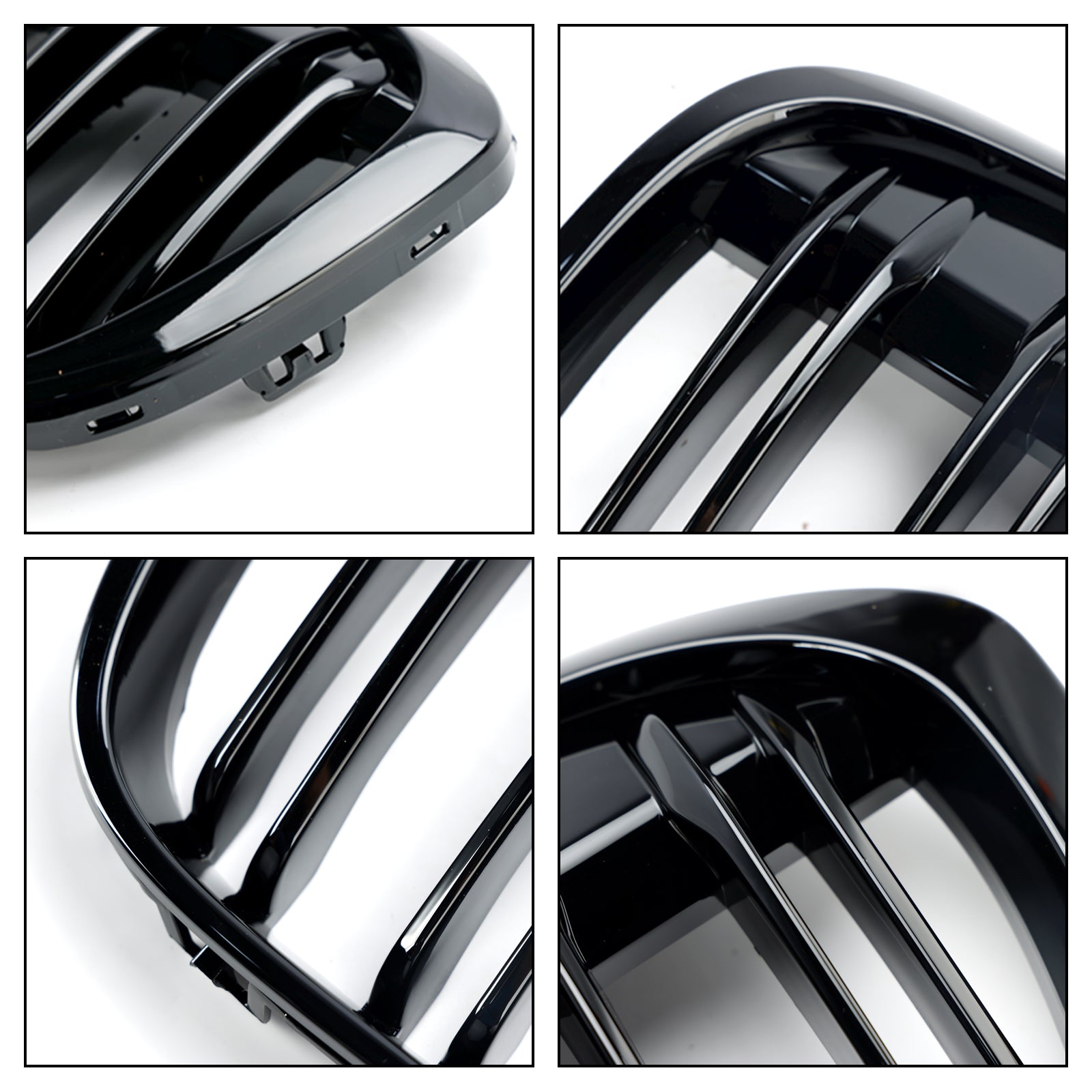 2016-2019 BMW X1 F48 F49 2 STUKS Glanzend Zwart Front Nier Grill Grille