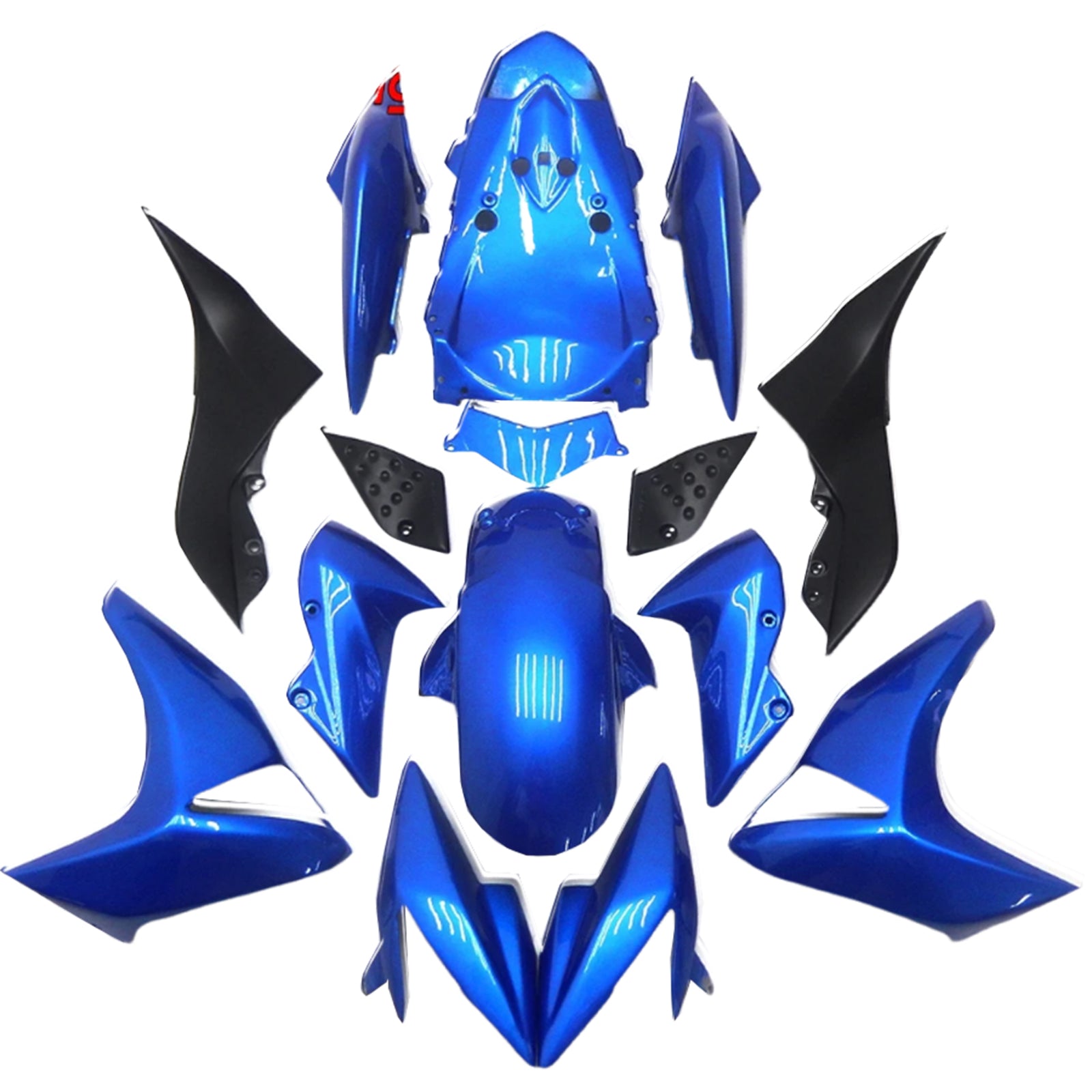 2007-2009 KAWASAKI Z1000 injektionsmässa kit Bodywork Plastic ABS