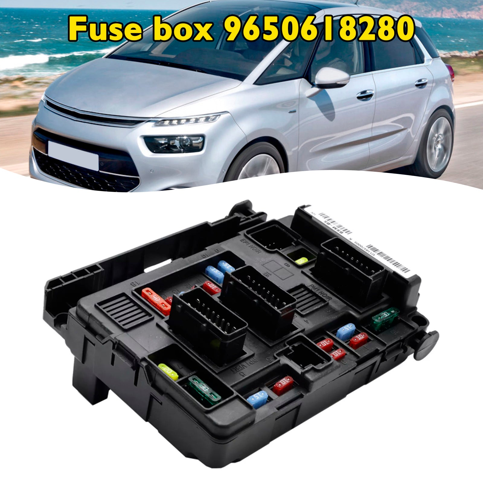 2001-2008 PEUGEOT 307 1.4 16V 1.4 8V 1.4 HDI 1.6 16V 1.6 HDI 2.0 16V 2.0 HDI Módulo de caja de fusibles BSM 9650618280