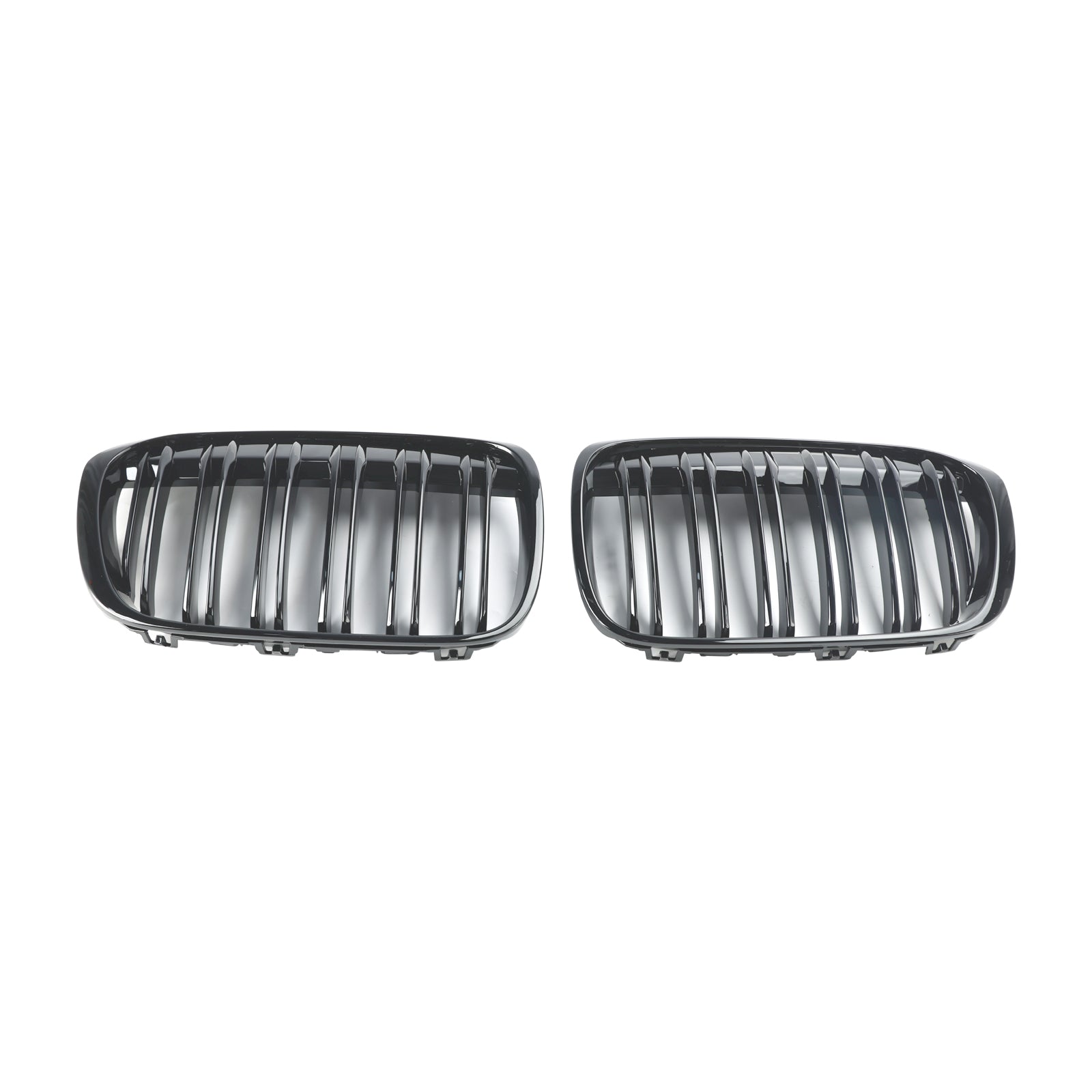 2016-2019 BMW X1 F48 F49 2 STUKS Glanzend Zwart Front Nier Grill Grille