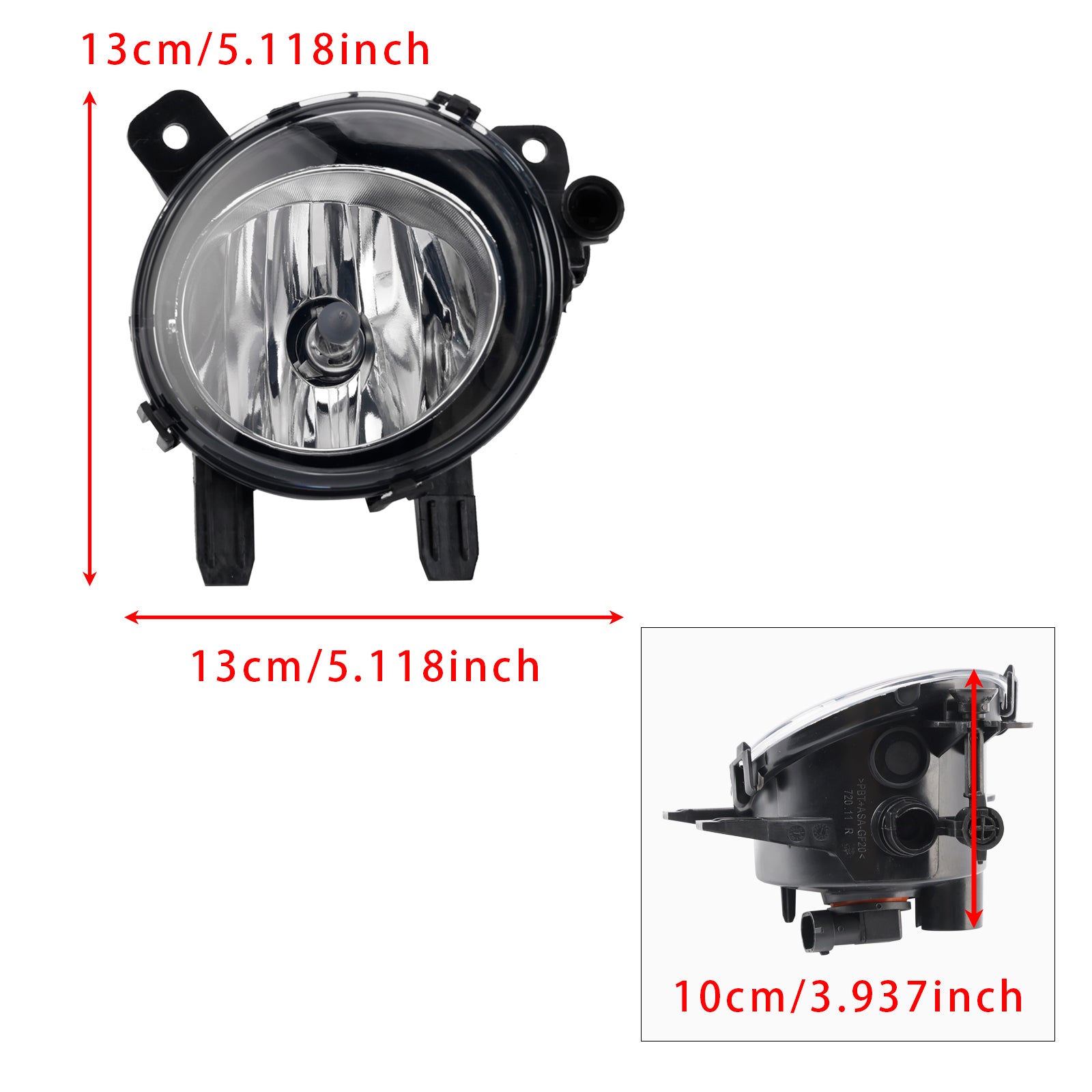 Luz de nevoeiro dianteiro de par com lâmpadas para BMW F20 F21 F30 F31 F80 2011-2019