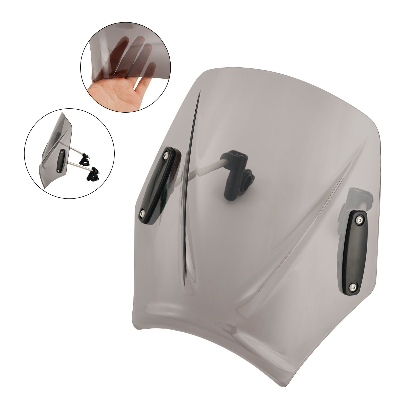 Motorfiets met 22mm/7/8" stuur Windscherm Windscherm Universeel