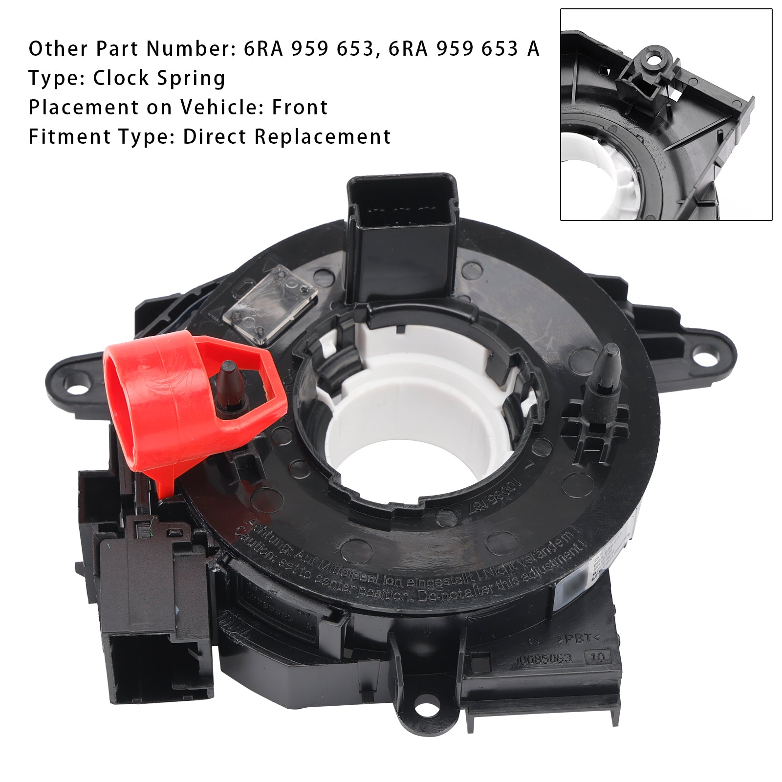 2011-2021 SEAT Arona SKODA VW Klockfjäder 6RA959653