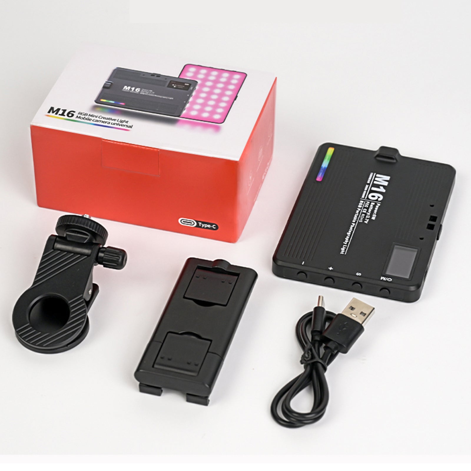 3000-9900K RGB Pocket Light Thin RGB fullfärg LED Fill Light Live Light Light