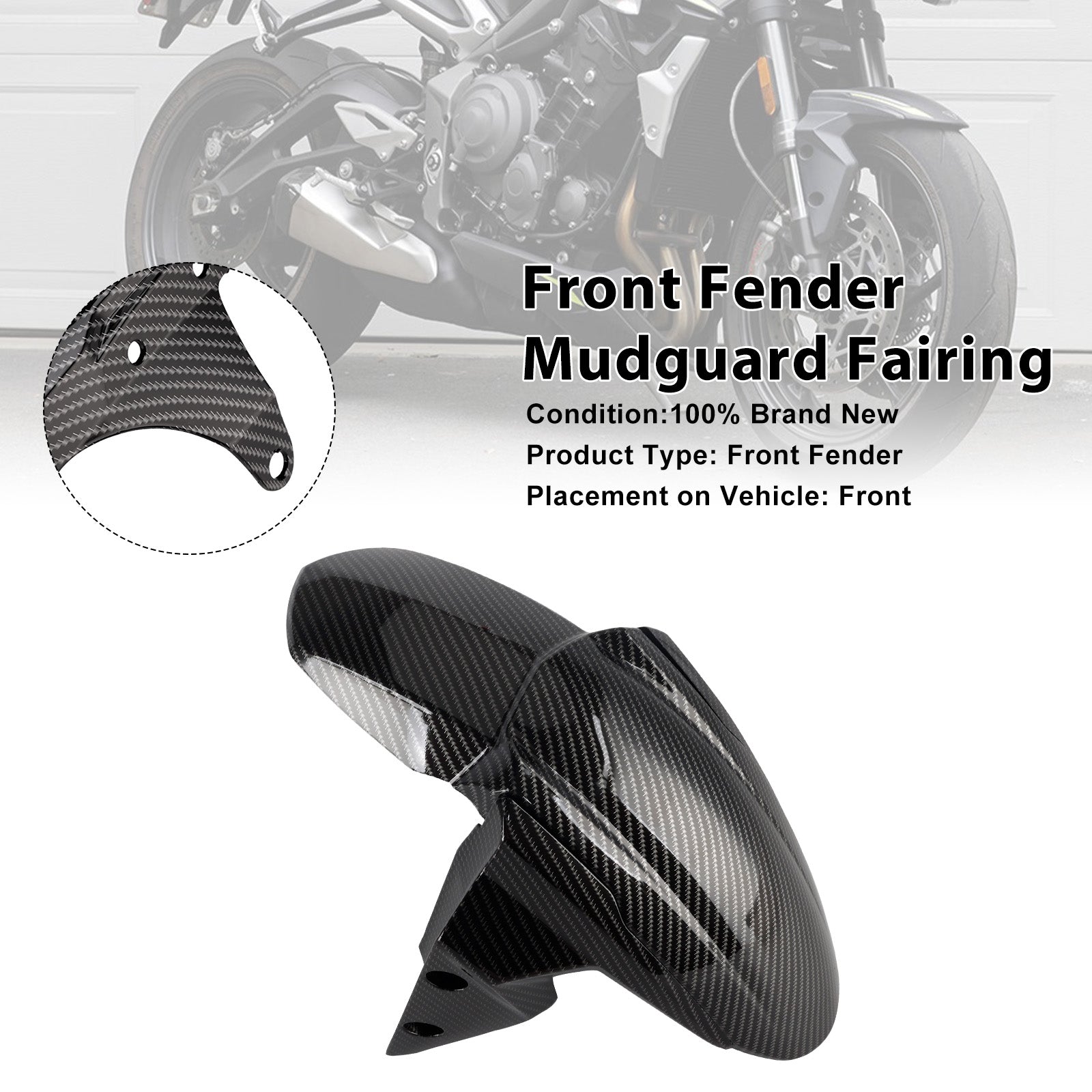 Carénage de garde-boue avant Street Triple 765 R RS 2020-2025