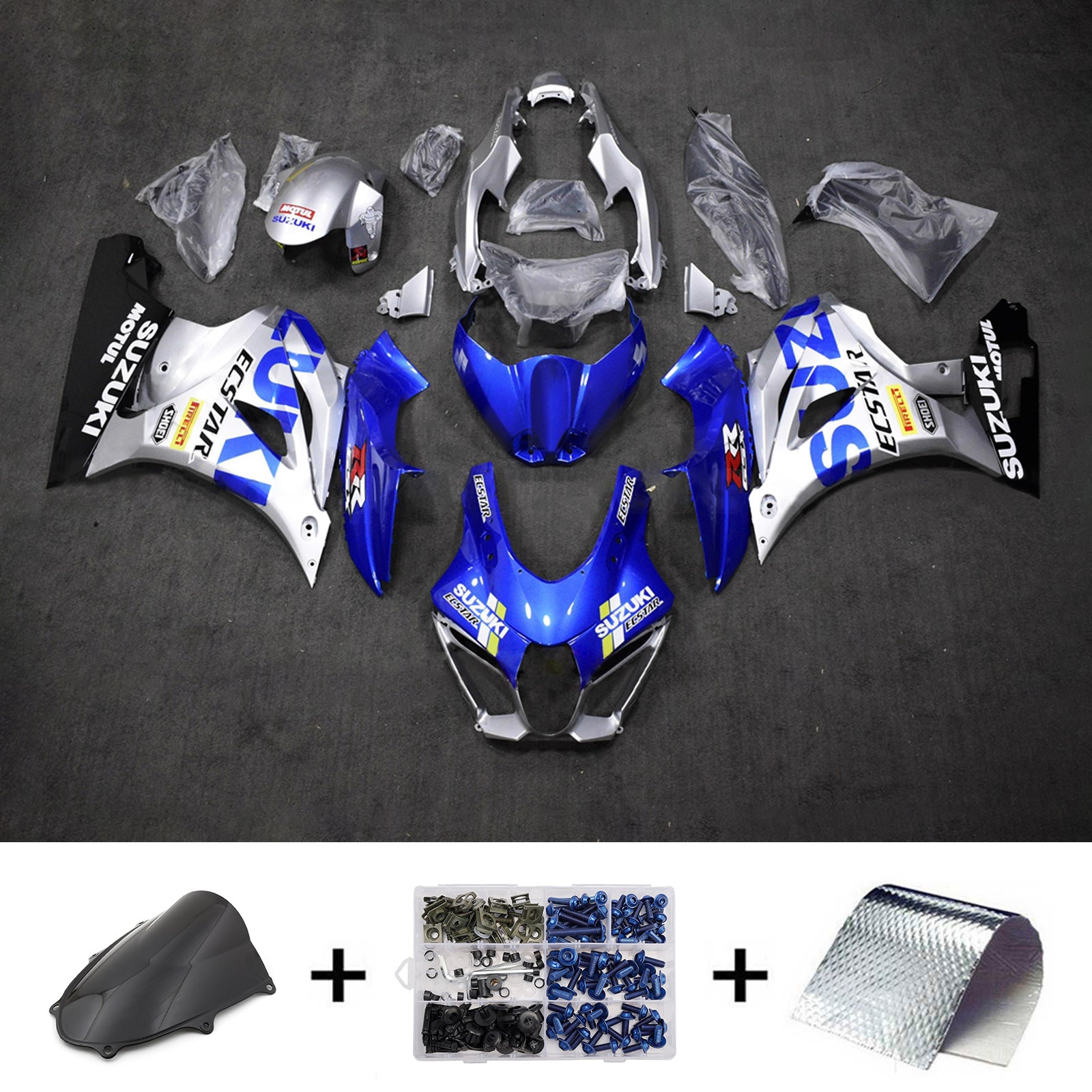 Injection Fairing Kit Bodywork Plastic ABS For Suzuki GSXR1000 2017-2025 K17