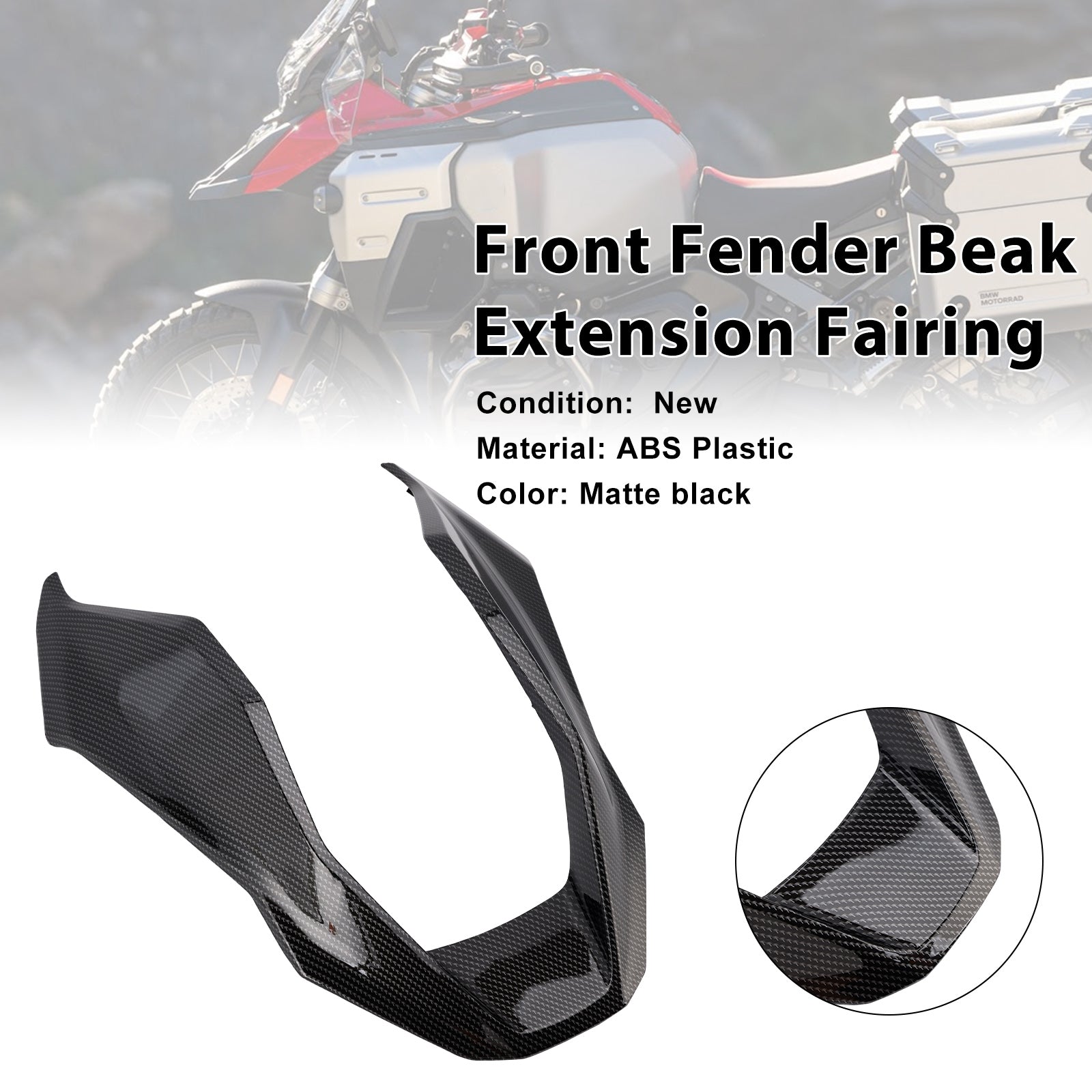2024-2025 BMW R1300GS Carénage d'extension de bec de garde-boue avant
