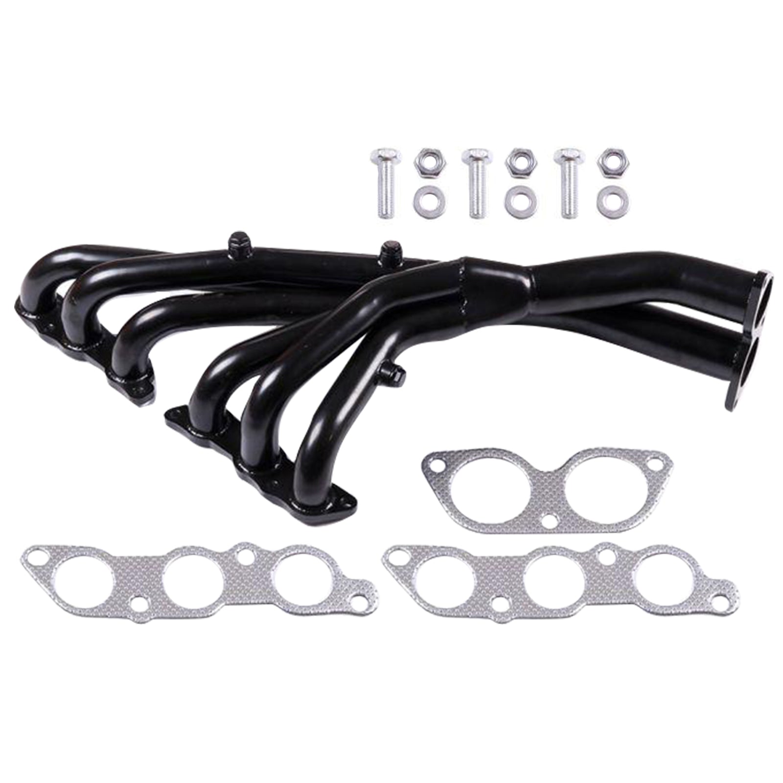 Colector de escape de acero inoxidable compatible con Lexus IS300 2001-2005 3.0L negro
