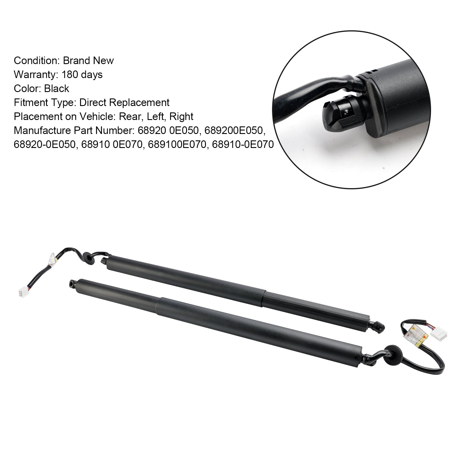 2020-2023 Toyota Highlander 2pcs Electric Tailgate Lift 68910-0E070 689200E050