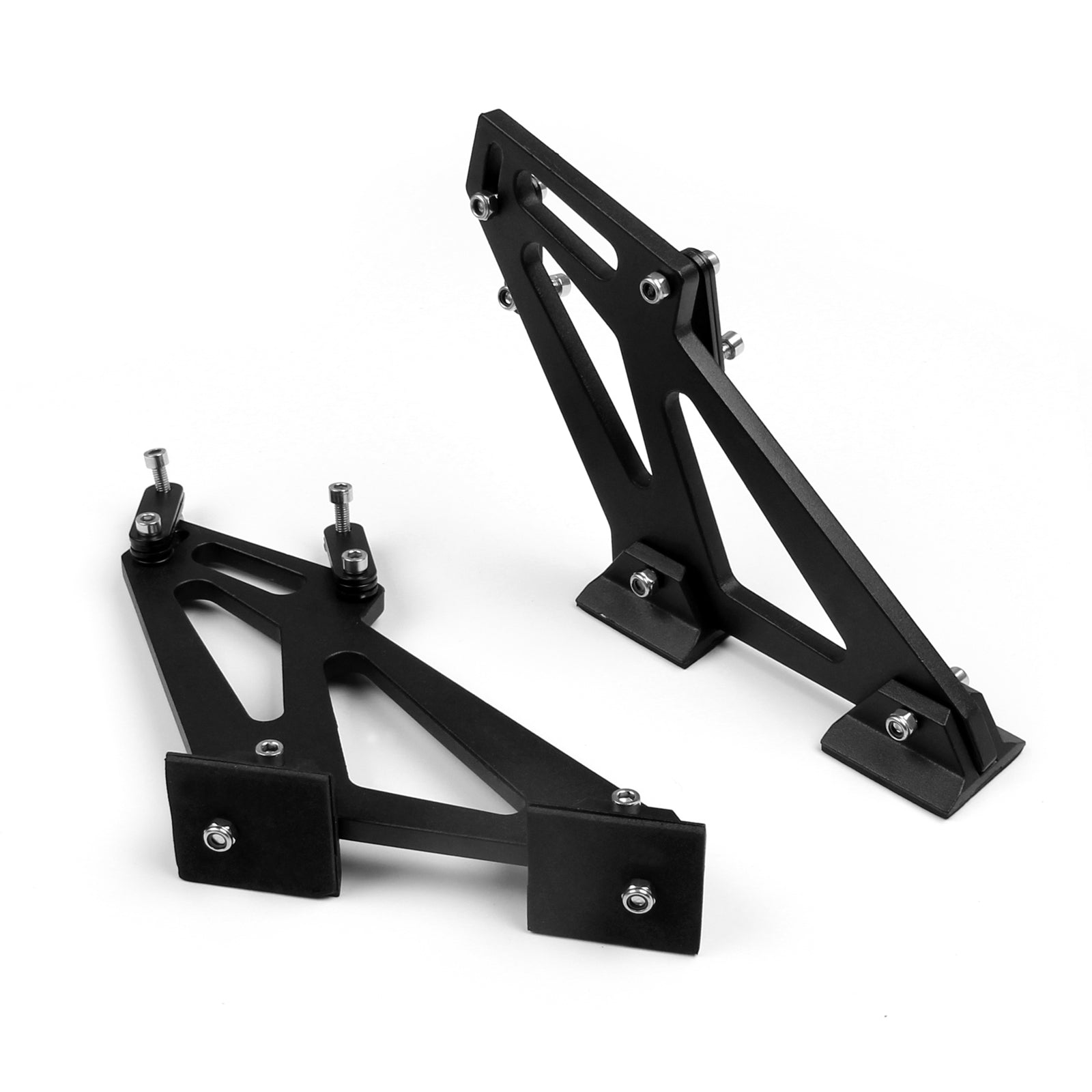 53" Universell Sedan Justerbar Aluminium GT Bakre Bagagevinge Racing Spoiler Silver