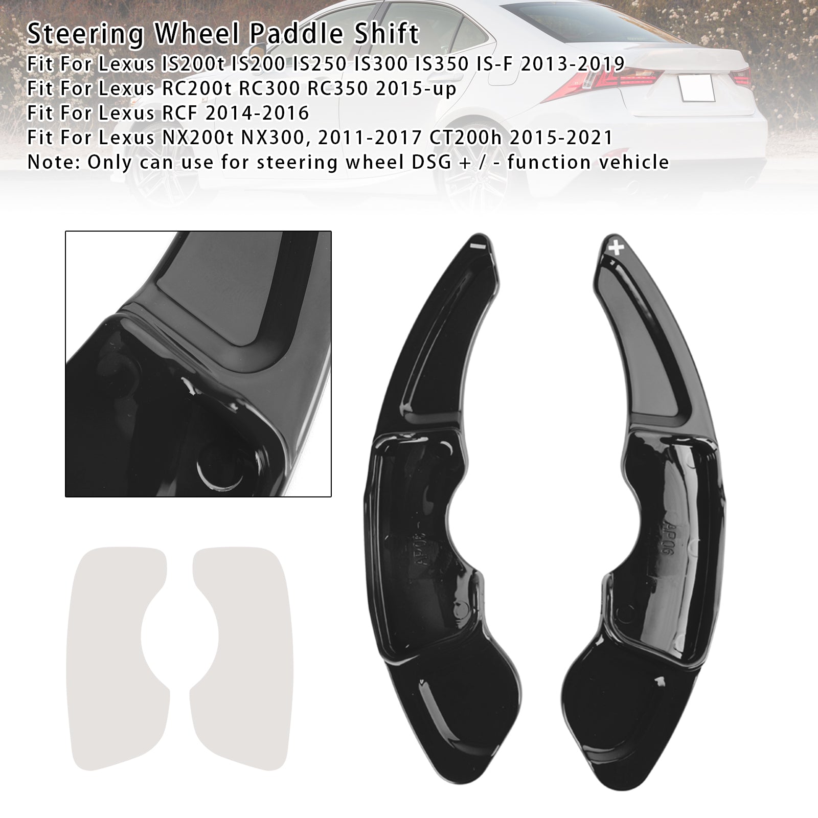 Stuurwielpaddle-shifterverlengingen voor Lexus IS RC RCF NX