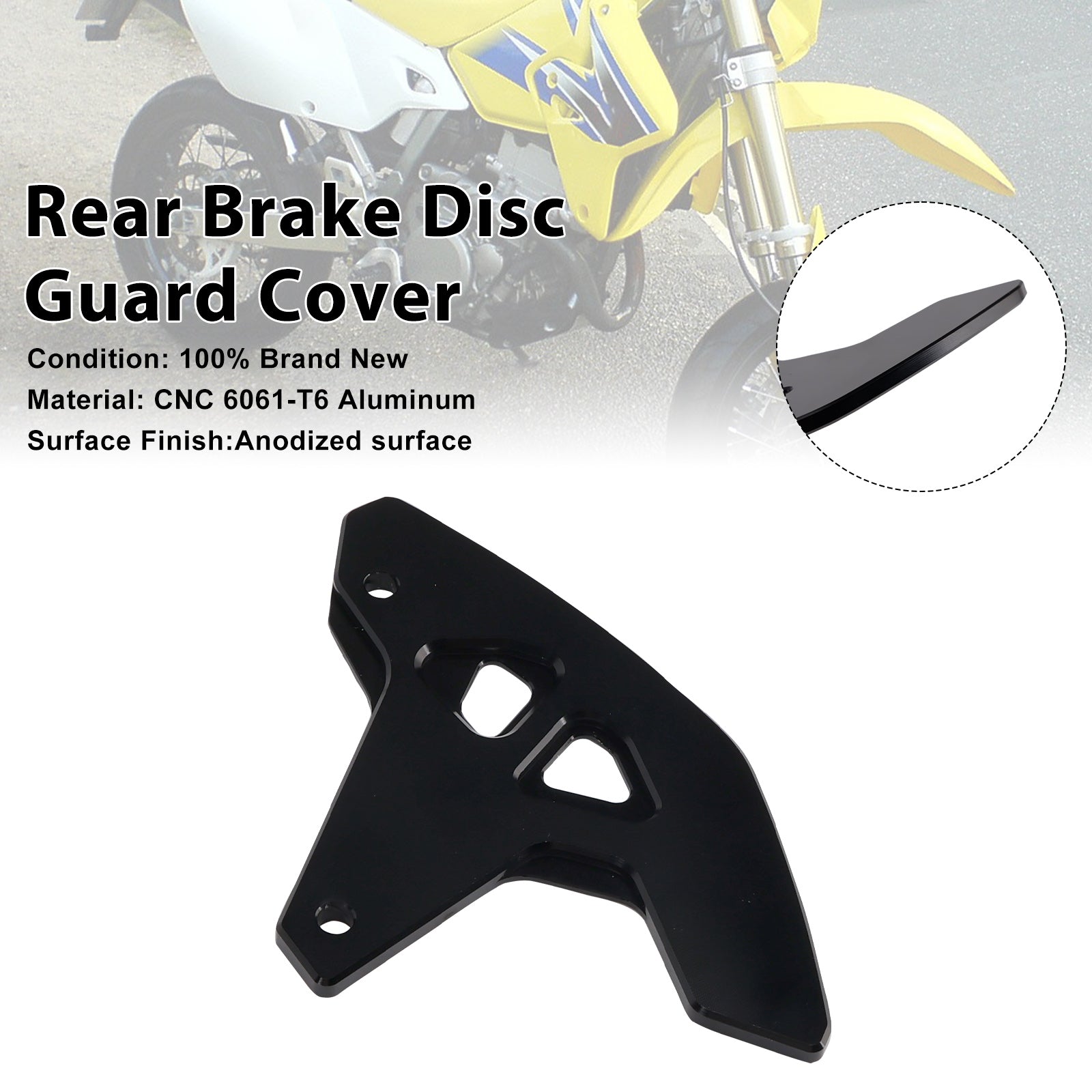 Achterremschijfbeschermer voor Suzuki DR-Z400SM 2000-2024 DRZ400/S/E