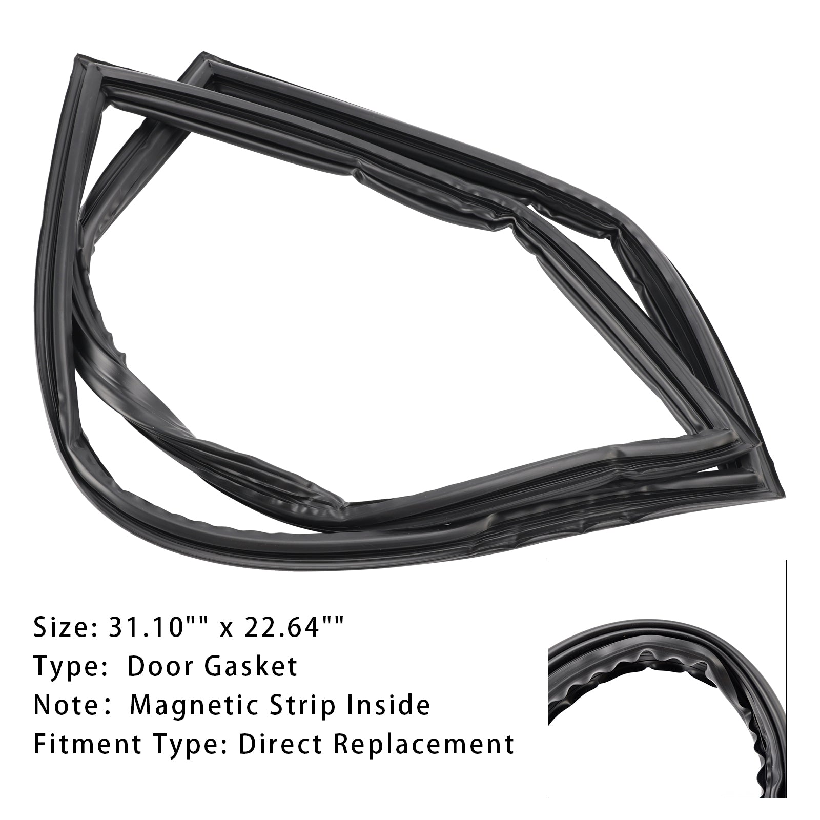 Pakning til kjĂžleskaps- og fryserdĂžr WPW10436250 For Amana Jenn Air Kenmore Kitchen