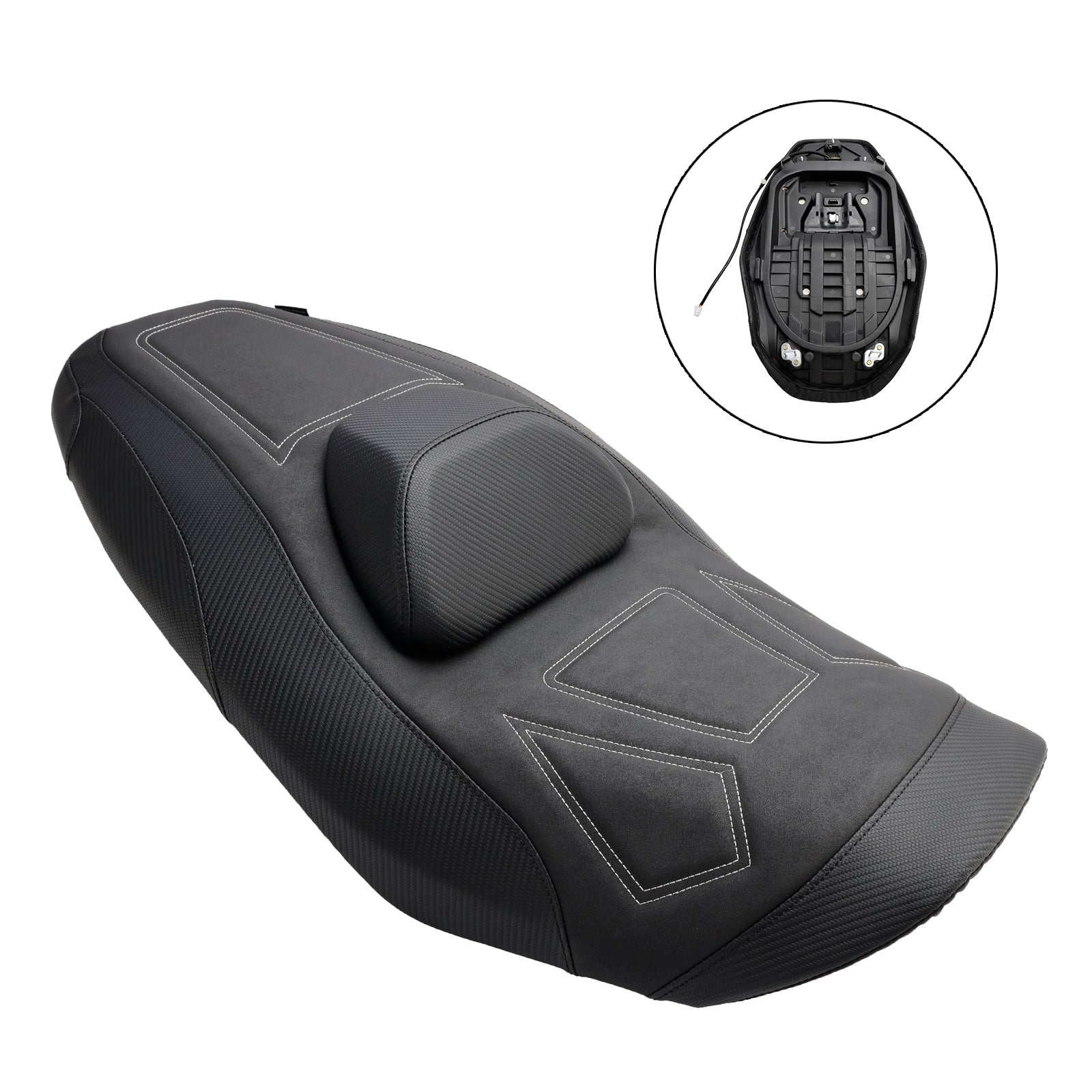 2022-2024 YAMAHA T-MAX 560 Complete Cushion Rider Passenger Seat Heating