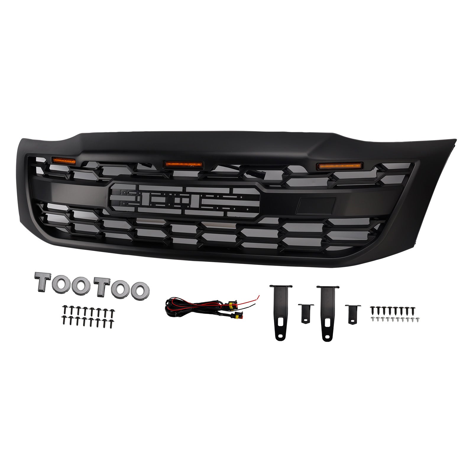 2012-2014 Toyota Hilux Vigo MK7 Matt Black Front Bumper Grille Grill