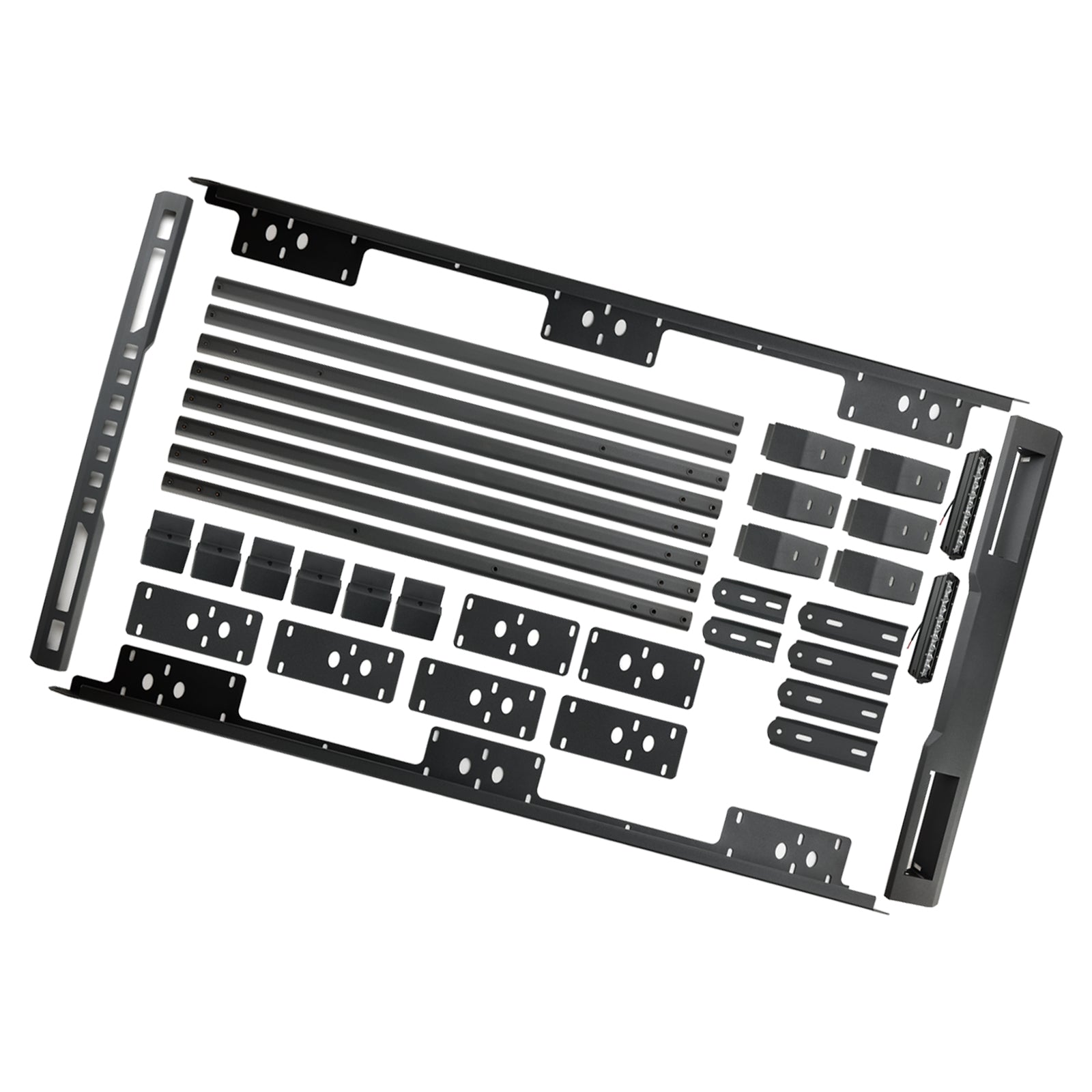 Porte-bagages de toit en aluminium pour Suzuki Jimny 2019-2023 avec lumière LED