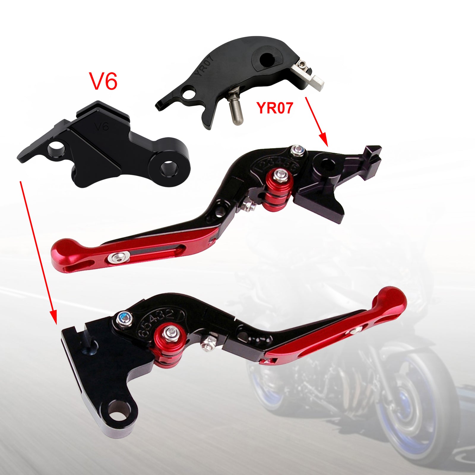 Adjustable Clutch Brake Lever fit for YAMAHA XSR900 XSR900GP MT-09 MT-09SP 24-25