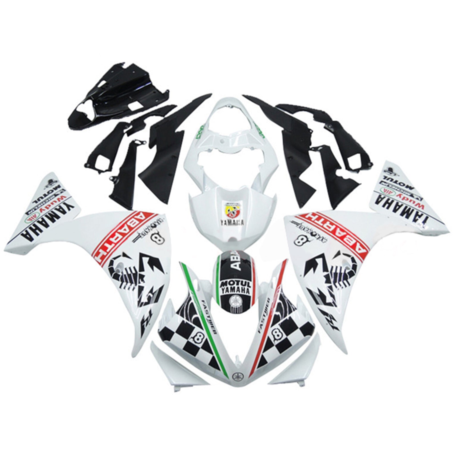 2012-2014 YAMAHA YZF-R1 injektionsmässa kit karosseriplast ABS