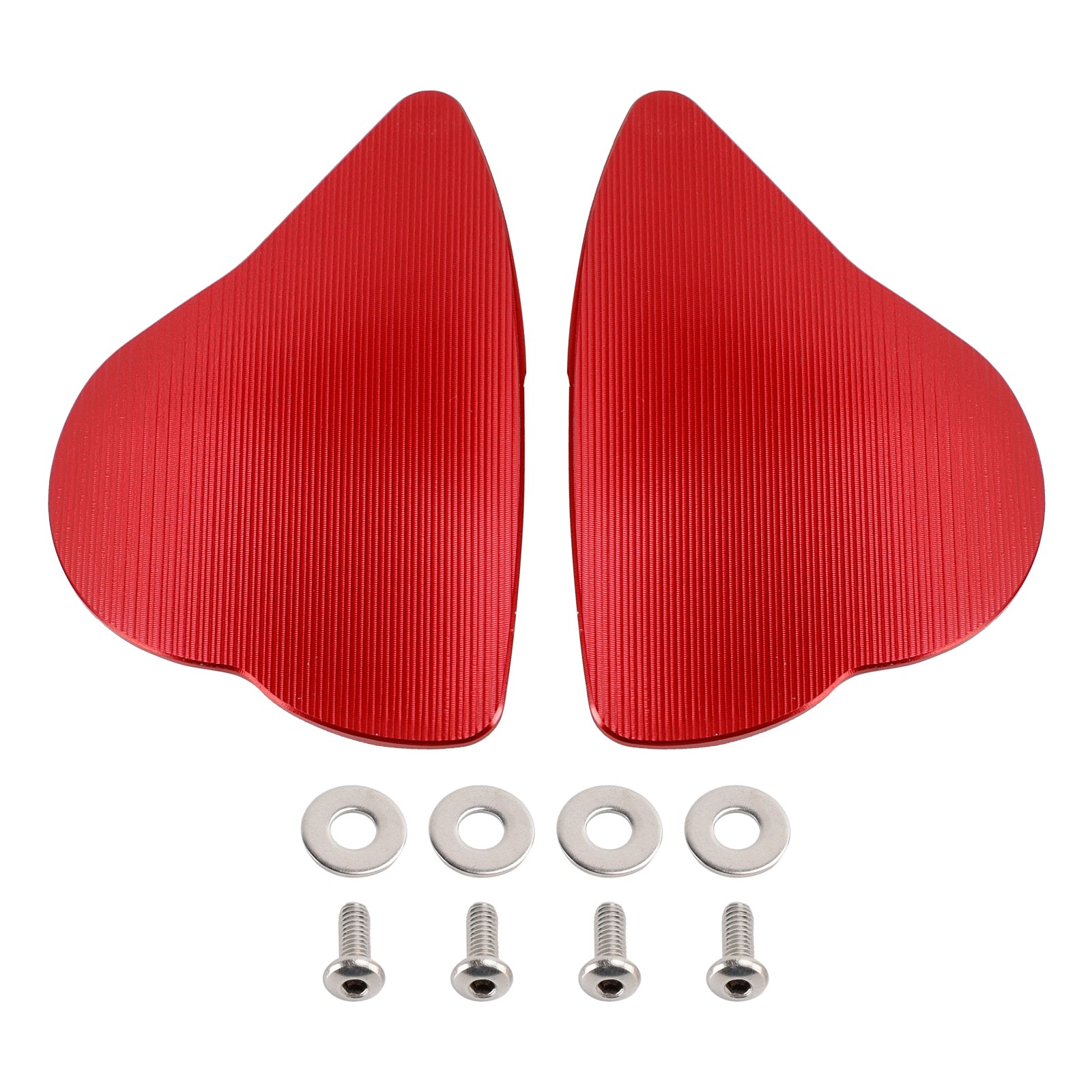 Kit de tapas de orificios para eliminadores de espejos compatibles con placas de bloqueo de espejos Yamaha YZF-R6 (2017-2023)/YZF-R7 (2022).
