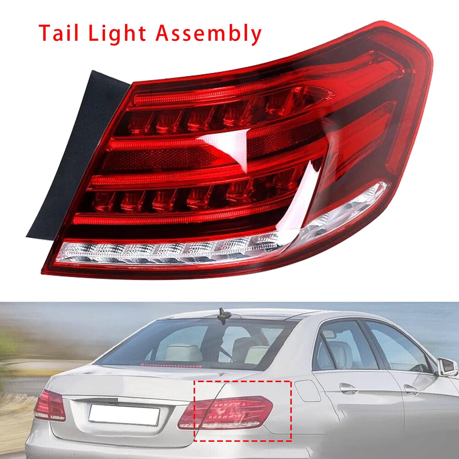Right LED Outer Rear Tail Light Brake Lamp For Mercedes E-Class W212 2013-2015
