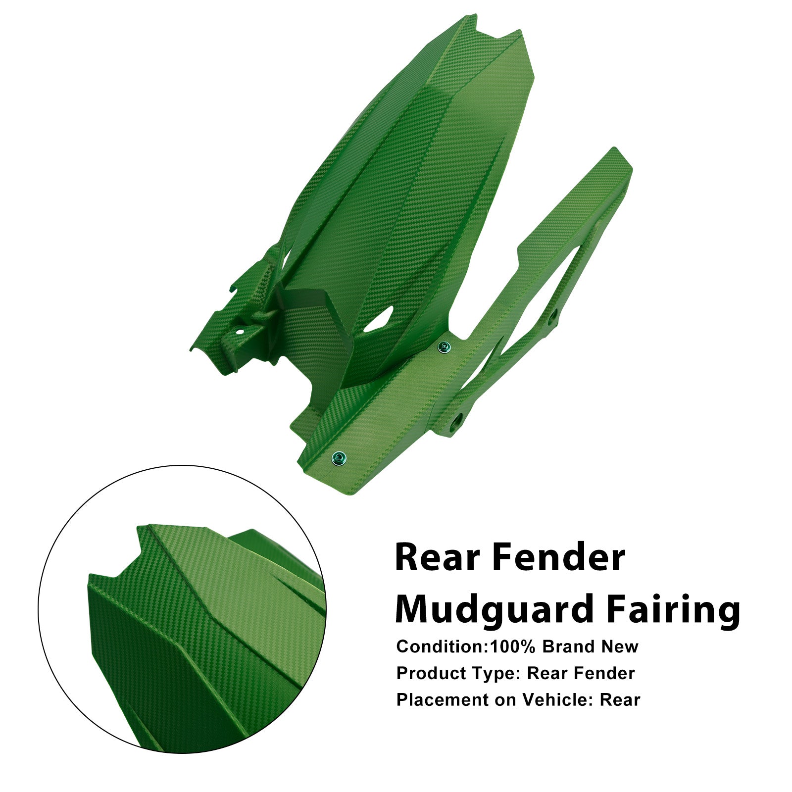 2020-2025 Kawasaki ZX-25R ZX-4R ZX-4RR Rear Fender Mudguard Fairing